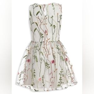 NWOT CALVIN KLEIN Girl's Garden Mesh Sleeveless Dress size 10